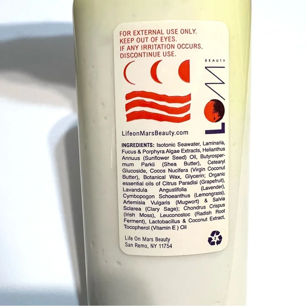 Life on Mars Hydra Moon Organic Body Moisturizer Grapefruit, Lavender, Vitamin E